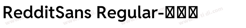 RedditSans Regular字体转换